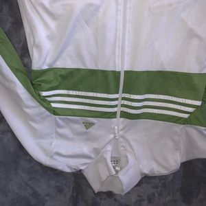 Dudas zip up jackets green n white